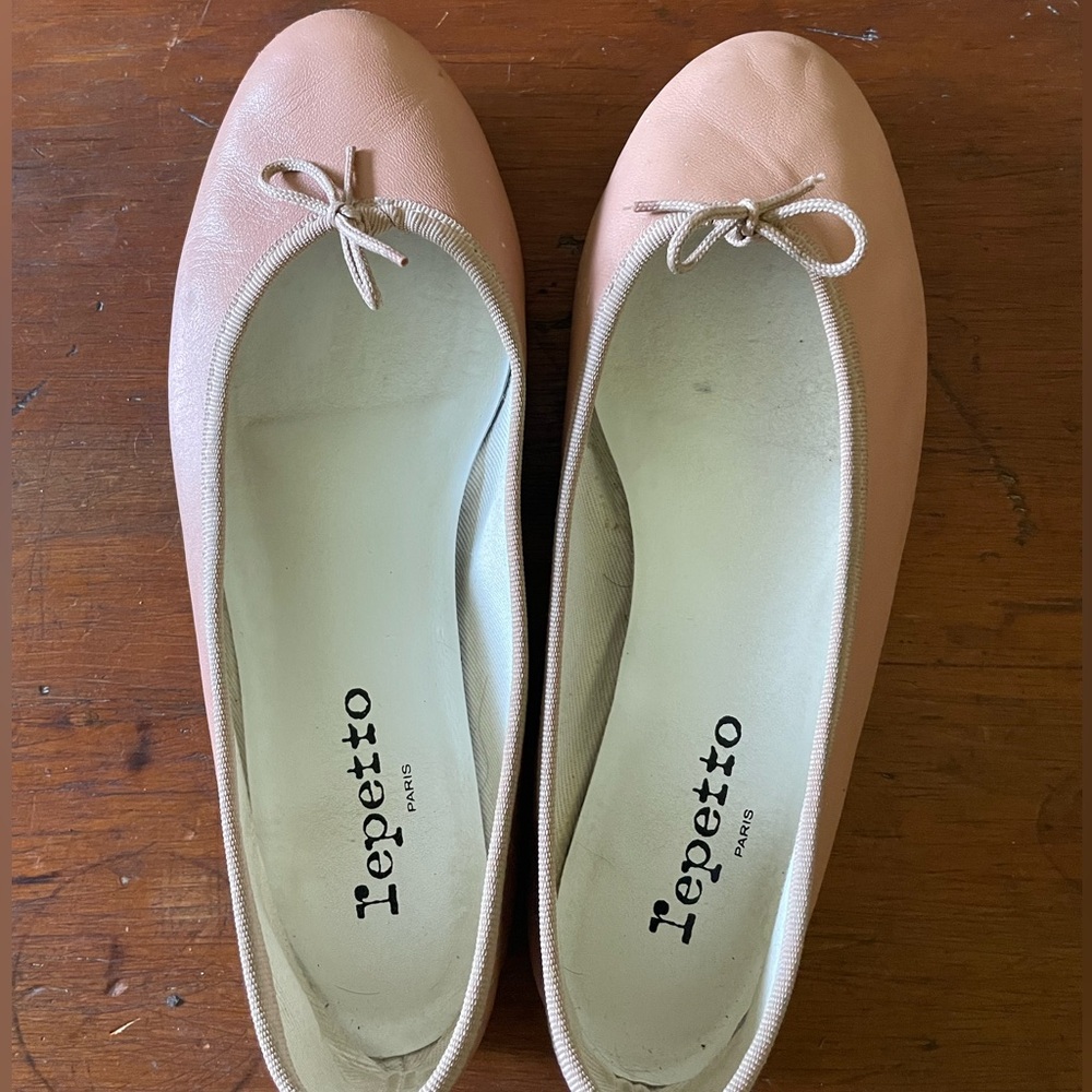 Pink repetto nude cendrillon flats